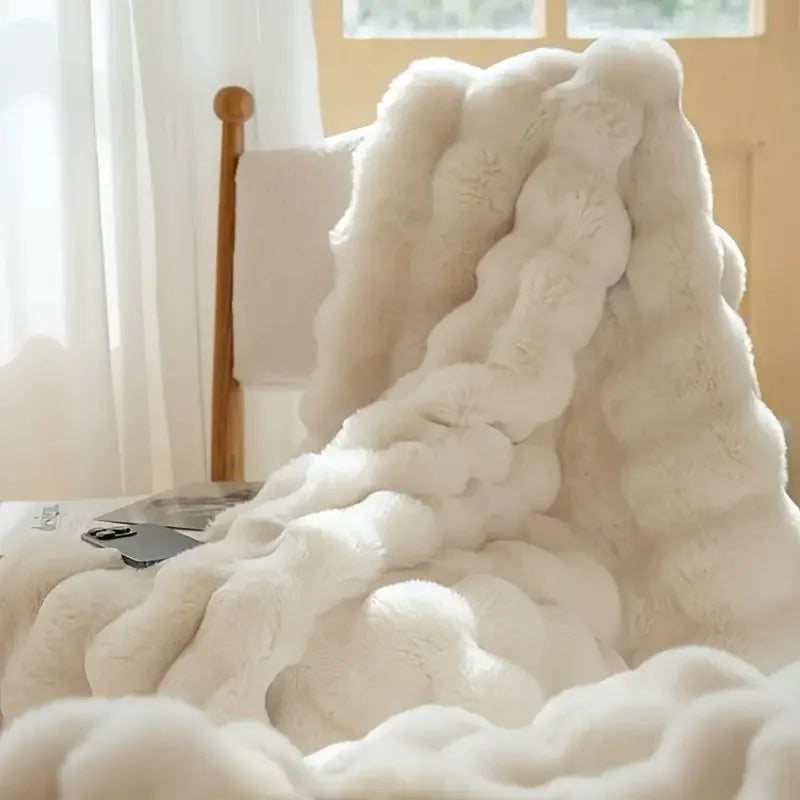 BeginCozy™  Faux Rabbit Fleece Blanket